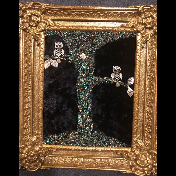 Other - FRAMED JEWELRY ART COLLAGE “AND BABY MAKES THREE”